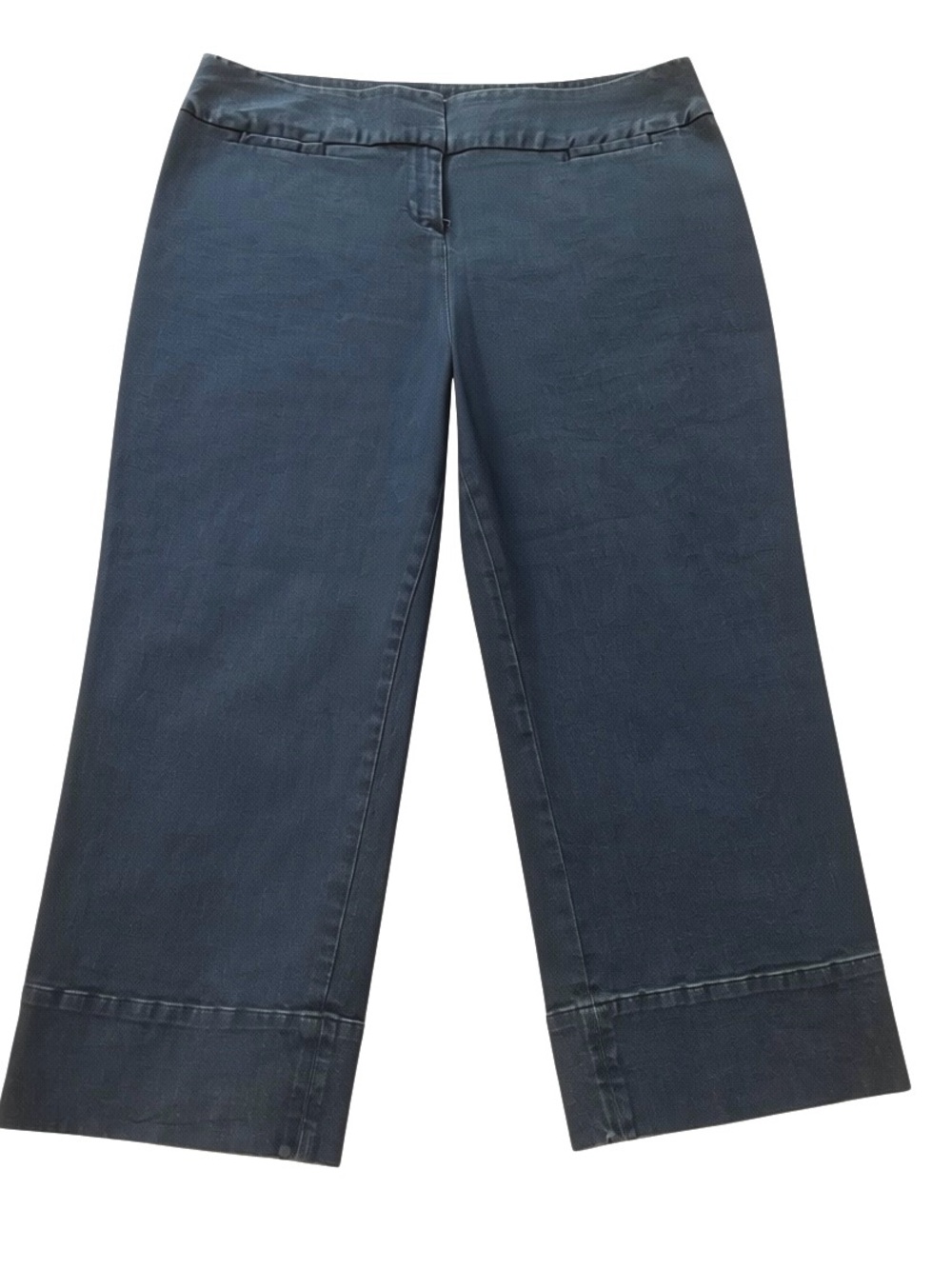 J.Jill Women’s 12P Petite Blue Stretch Denim Capri Cropped Jeans